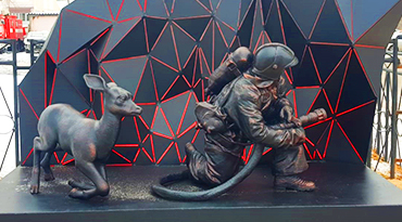 PARC3D USES THE CALIBRY 3D SCANNER IN THE CREATION OF A FIREMAN SCULPTURE