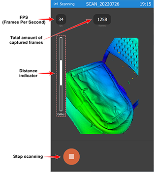 Calibry 3D scanner Interface